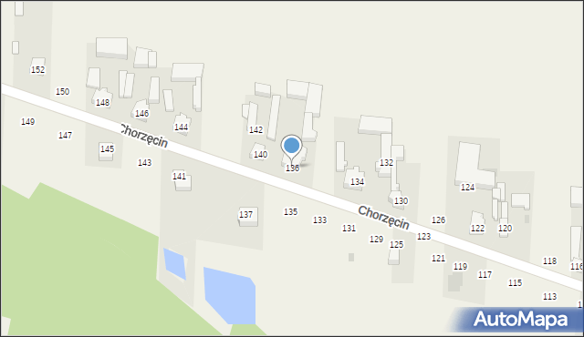 Chorzęcin, Chorzęcin, 136, mapa Chorzęcin