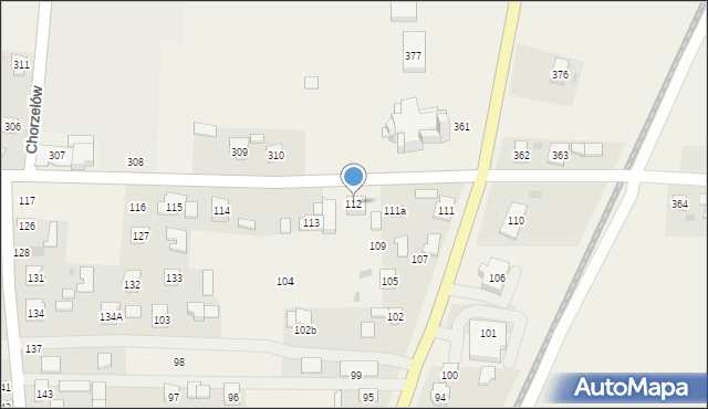 Chorzelów, Chorzelów, 112, mapa Chorzelów