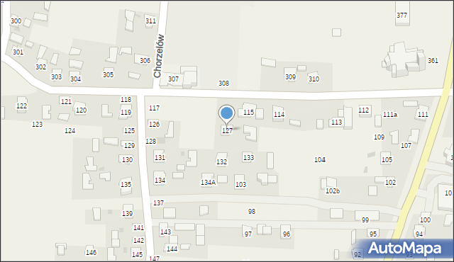 Chorzelów, Chorzelów, 127, mapa Chorzelów