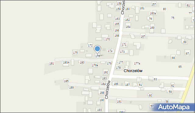 Chorzelów, Chorzelów, 176, mapa Chorzelów