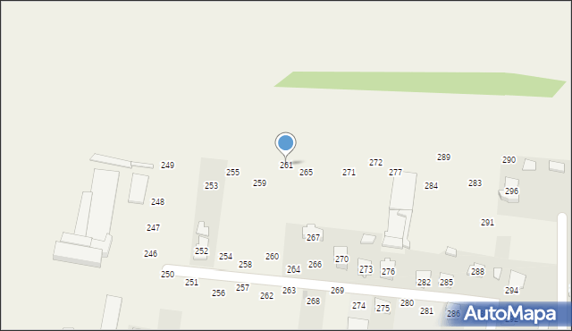 Chorzelów, Chorzelów, 261, mapa Chorzelów