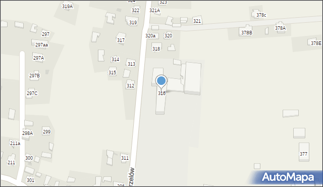 Chorzelów, Chorzelów, 316, mapa Chorzelów