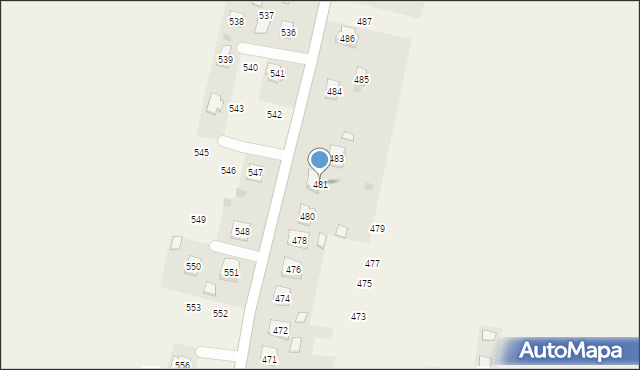 Chorzelów, Chorzelów, 481, mapa Chorzelów