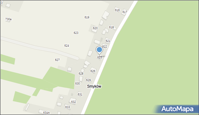 Chorzelów, Chorzelów, 625, mapa Chorzelów