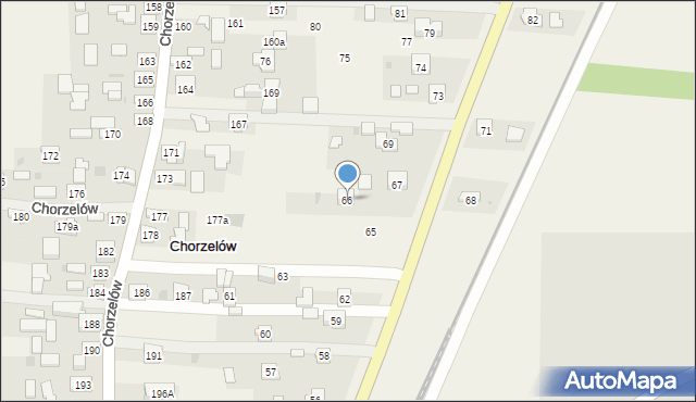 Chorzelów, Chorzelów, 66, mapa Chorzelów