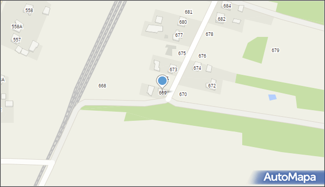 Chorzelów, Chorzelów, 669, mapa Chorzelów