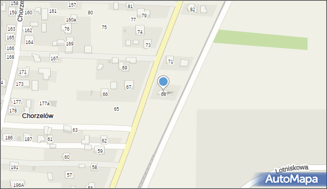 Chorzelów, Chorzelów, 68, mapa Chorzelów