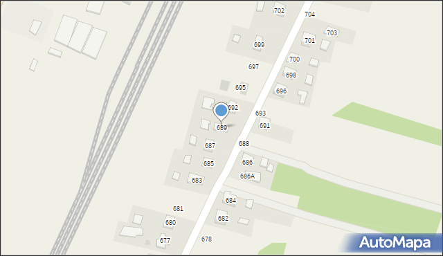 Chorzelów, Chorzelów, 689, mapa Chorzelów