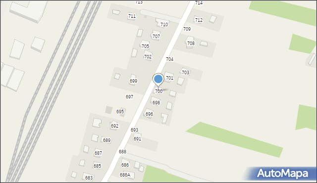 Chorzelów, Chorzelów, 700, mapa Chorzelów