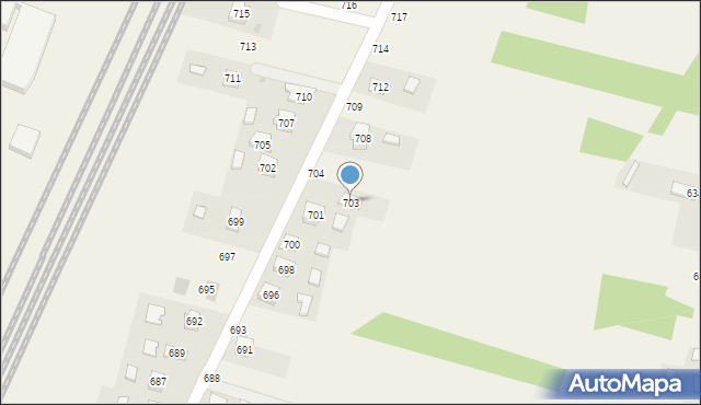 Chorzelów, Chorzelów, 703, mapa Chorzelów