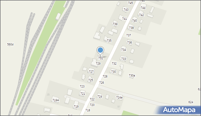 Chorzelów, Chorzelów, 731, mapa Chorzelów