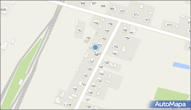 Chorzelów, Chorzelów, 749, mapa Chorzelów