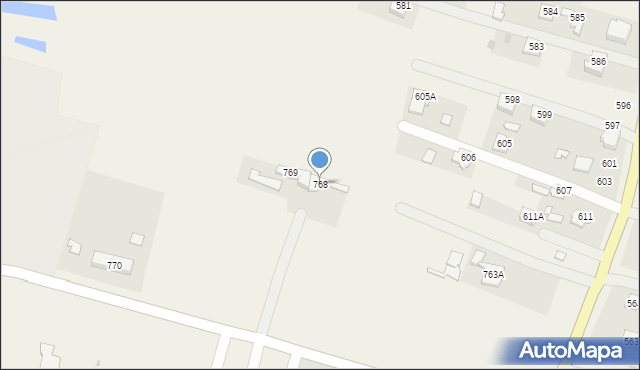 Chorzelów, Chorzelów, 768, mapa Chorzelów