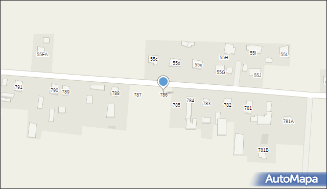 Chorzelów, Chorzelów, 786, mapa Chorzelów