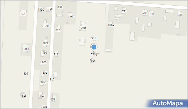 Chorzelów, Chorzelów, 791g, mapa Chorzelów