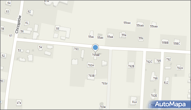 Chorzelów, Chorzelów, 793aa, mapa Chorzelów