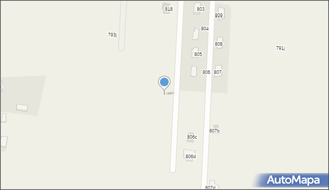 Chorzelów, Chorzelów, 822, mapa Chorzelów