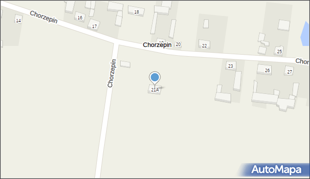 Chorzepin, Chorzepin, 21A, mapa Chorzepin