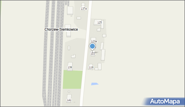 Chorzew, Chorzew, 121, mapa Chorzew