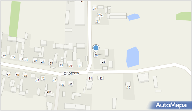 Chorzew, Chorzew, 26, mapa Chorzew