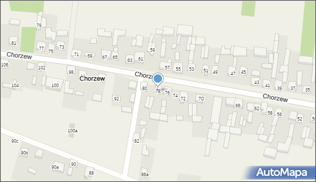 Chorzew, Chorzew, 78, mapa Chorzew