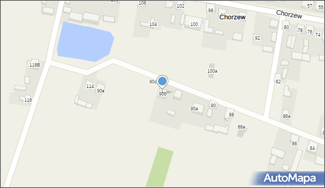 Chorzew, Chorzew, 90b, mapa Chorzew