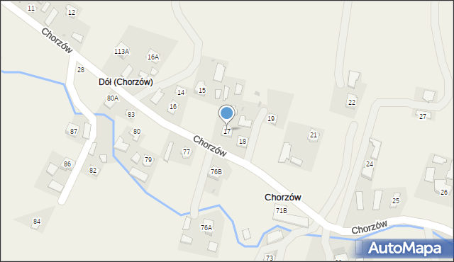 Chorzów, Chorzów, 17, mapa Chorzów