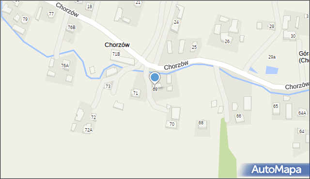 Chorzów, Chorzów, 69, mapa Chorzów