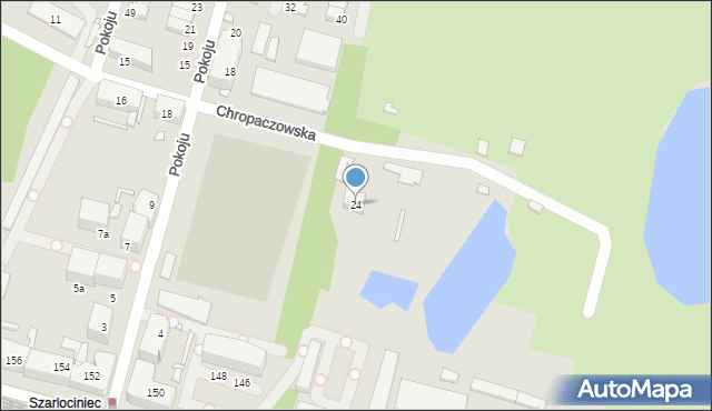 Chorzów, Chropaczowska, 24, mapa Chorzów