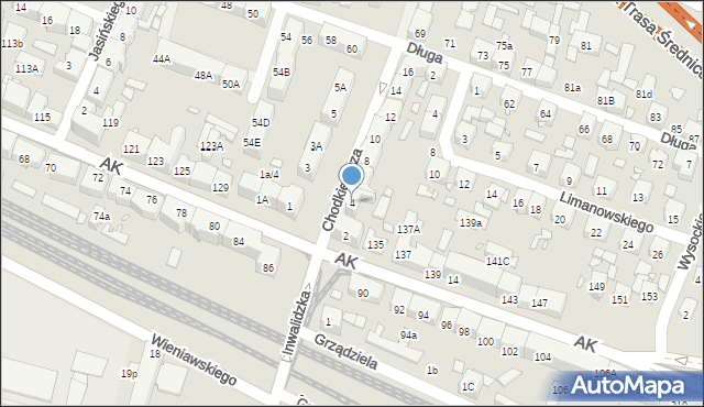 Chorzów, Chodkiewicza Jana Karola, hetm., 4, mapa Chorzów