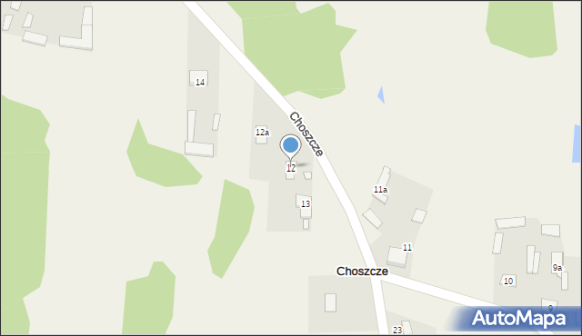 Choszcze, Choszcze, 12, mapa Choszcze