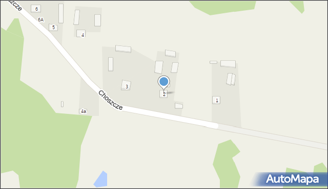 Choszcze, Choszcze, 2, mapa Choszcze