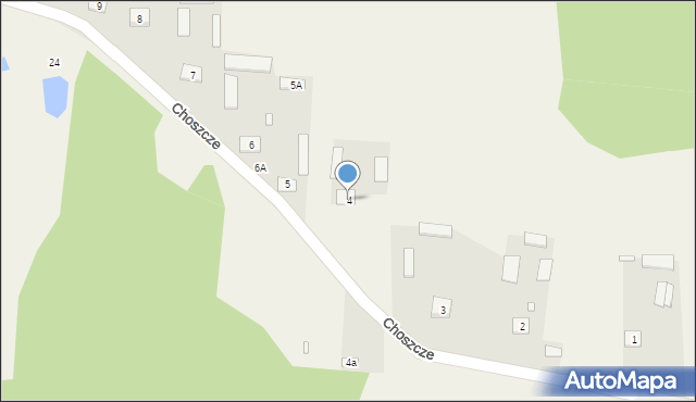 Choszcze, Choszcze, 4, mapa Choszcze