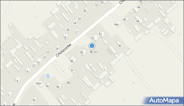 Choszczów, Choszczów, 54A, mapa Choszczów