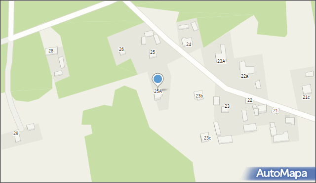 Choszczówka Dębska, Choszczówka Dębska, 25A, mapa Choszczówka Dębska