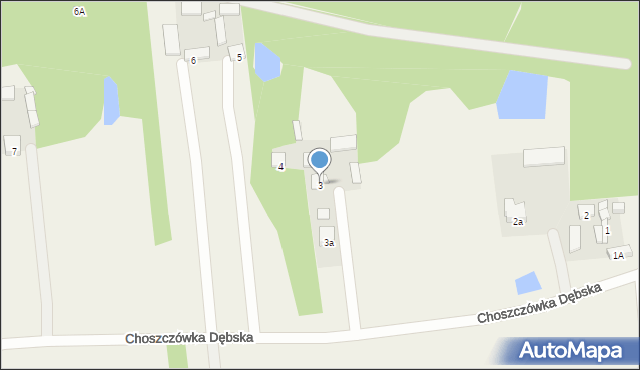 Choszczówka Dębska, Choszczówka Dębska, 3, mapa Choszczówka Dębska