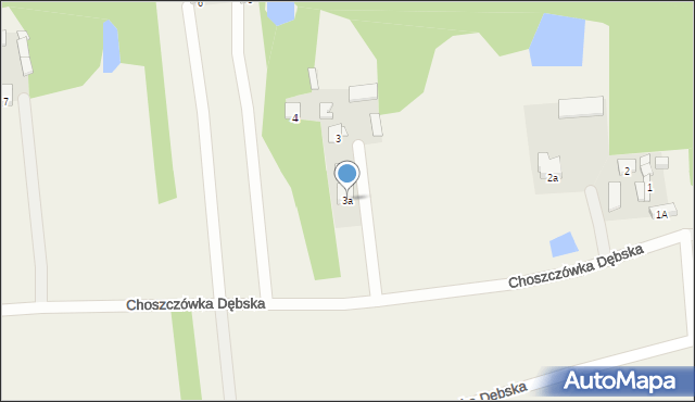 Choszczówka Dębska, Choszczówka Dębska, 3a, mapa Choszczówka Dębska