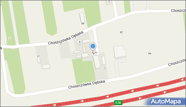Choszczówka Dębska, Choszczówka Dębska, 7a, mapa Choszczówka Dębska