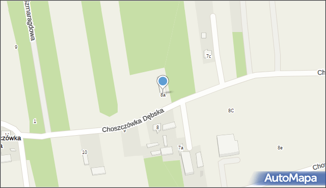 Choszczówka Dębska, Choszczówka Dębska, 8a, mapa Choszczówka Dębska