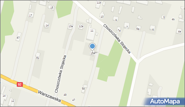 Choszczówka Stojecka, Choszczówka Stojecka, 10A, mapa Choszczówka Stojecka