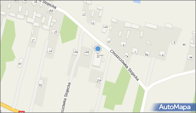 Choszczówka Stojecka, Choszczówka Stojecka, 11, mapa Choszczówka Stojecka