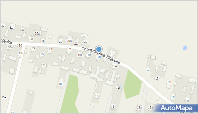 Choszczówka Stojecka, Choszczówka Stojecka, 18, mapa Choszczówka Stojecka