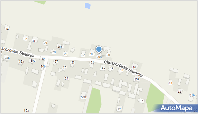 Choszczówka Stojecka, Choszczówka Stojecka, 20A, mapa Choszczówka Stojecka