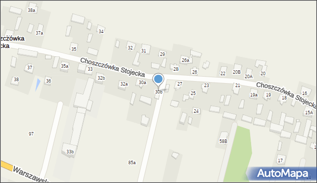 Choszczówka Stojecka, Choszczówka Stojecka, 30b, mapa Choszczówka Stojecka