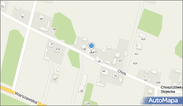 Choszczówka Stojecka, Choszczówka Stojecka, 45A, mapa Choszczówka Stojecka