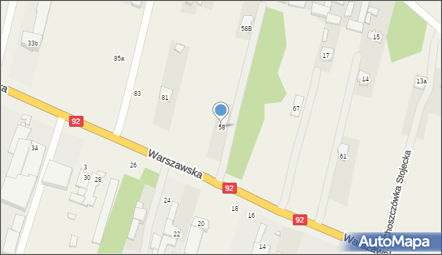 Choszczówka Stojecka, Choszczówka Stojecka, 58, mapa Choszczówka Stojecka