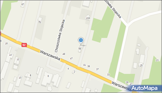 Choszczówka Stojecka, Choszczówka Stojecka, 59A, mapa Choszczówka Stojecka