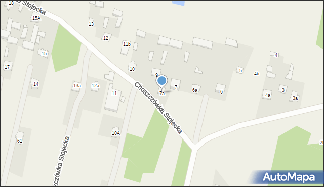 Choszczówka Stojecka, Choszczówka Stojecka, 7a, mapa Choszczówka Stojecka
