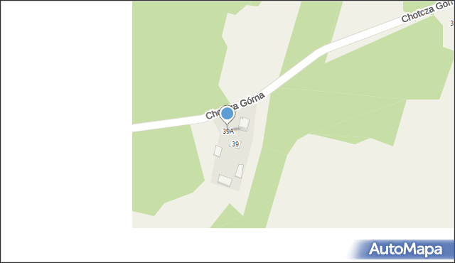 Chotcza Górna, Chotcza Górna, 39A, mapa Chotcza Górna