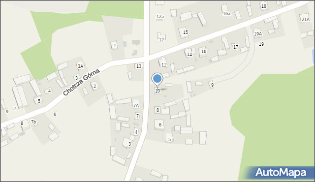 Chotcza-Józefów, Chotcza-Józefów, 10, mapa Chotcza-Józefów